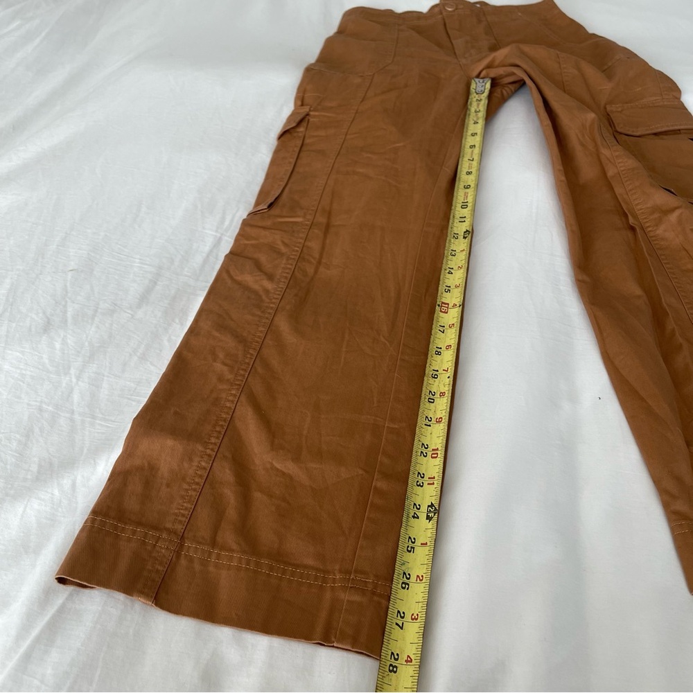 Abercrombie And Fitch Relaxed Fit High Waisted Cargo Pants 100% Cotton Sz 26/2 - Picture 10 of 13